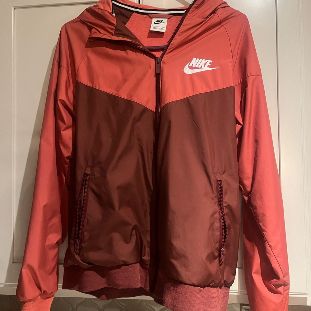 Nike Two-Tone Red and Brown Jacket